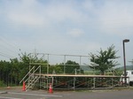 野外特設ステージ準備中！！
